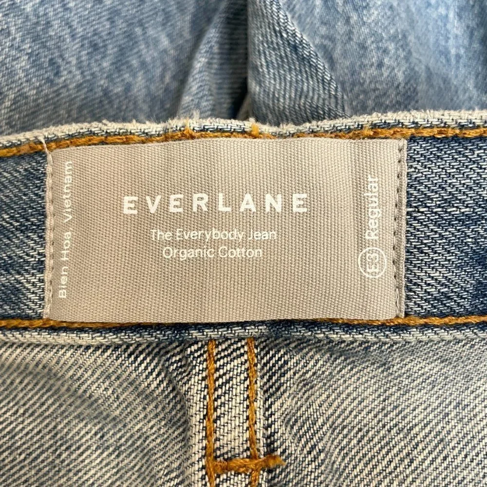 Everlane Broken In Blue The Everyone Vintage Jean Size E3 x 32 M 28/ W 26 NEW - Picture 8 of 11